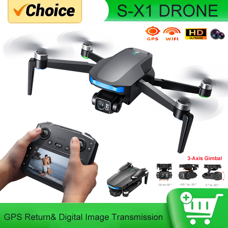 Drone Rc Gps - S-X1 MAX GPS Drone with 3-Axis