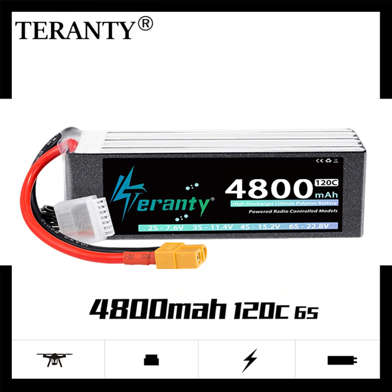 Drone Rc Link - TERANTY 6S 4800mAh Lipo Battery 22.8V