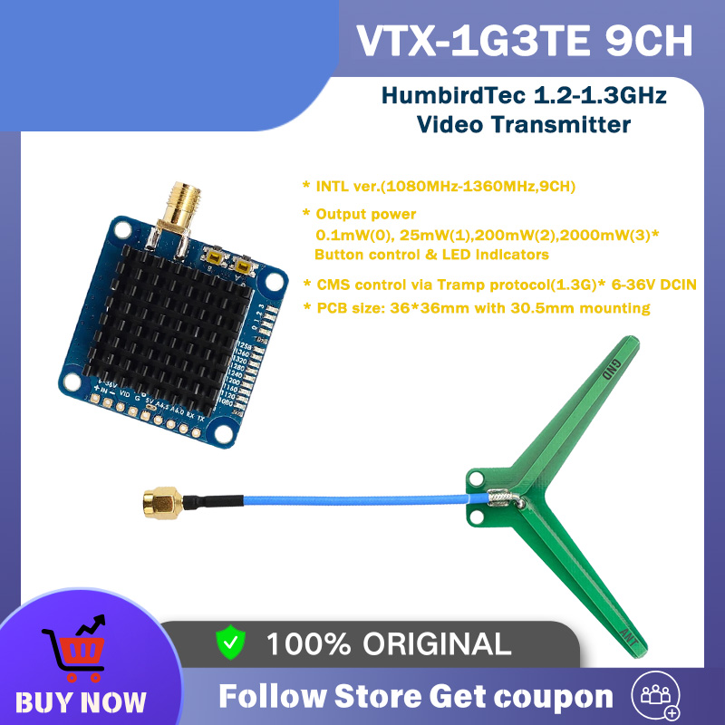 Vtx Video Transmitter - Video Transmitter 2W VTX-1G3TE 1.2GHz 1.3GHz