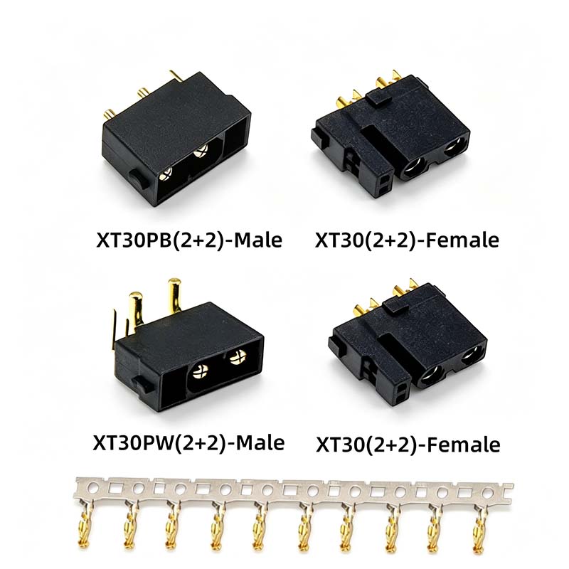 Drone Rc Link - 5PCS Amass XT30(2+2)-F XT30PB(2+2)-M XT30PW(2+2)-M Gold