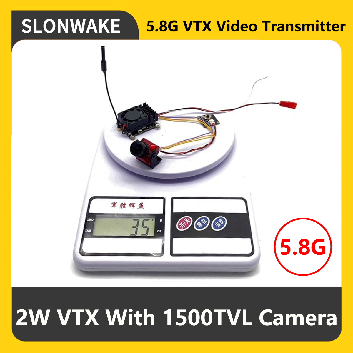 - Remote Control (Rc) Drone - SLONWAKE 5.8G 2000mW FPV VTX Transmitter
