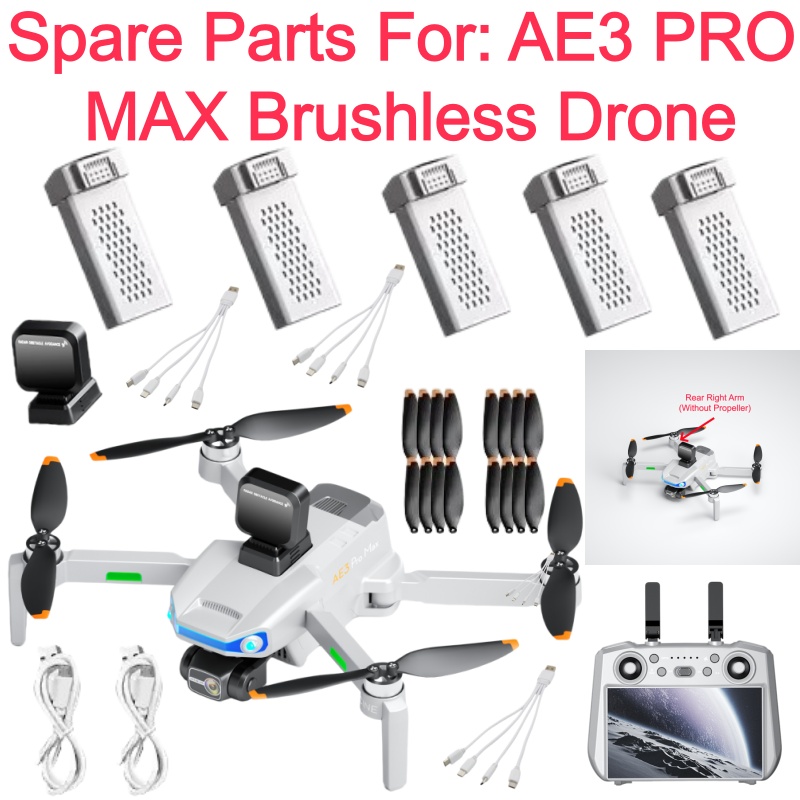 Drone Rc Gps - AE3 PRO MAX GPS Drone Battery