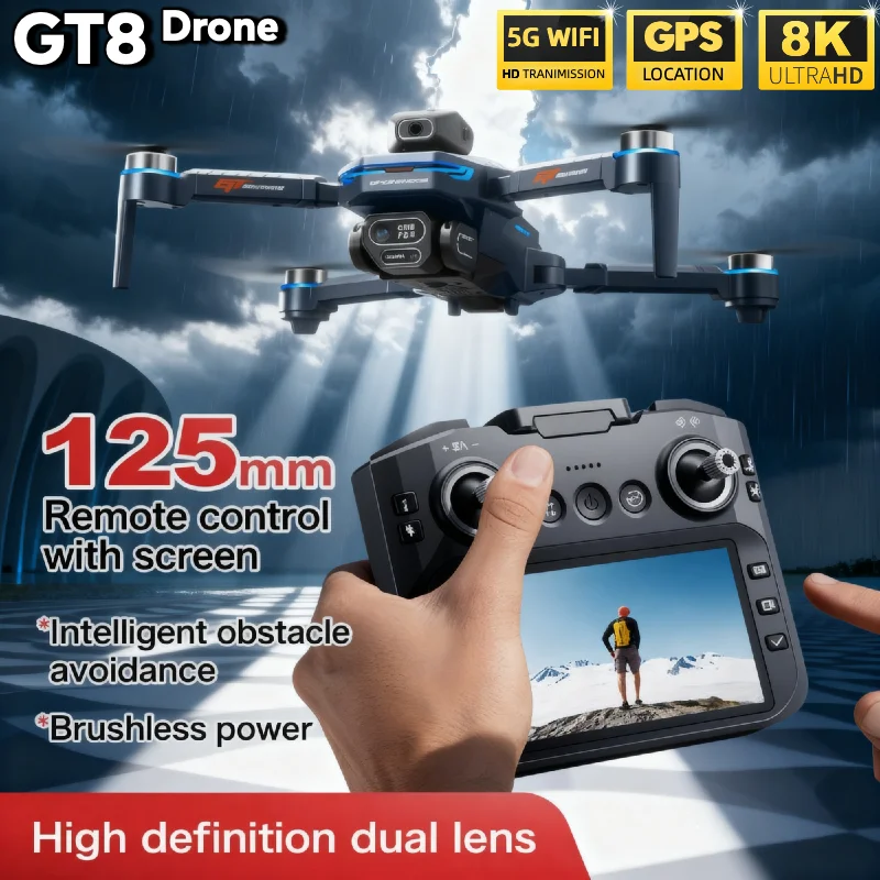 Drone Gt8 Rc - LSRC GT8 Foldable RC Drone Dual