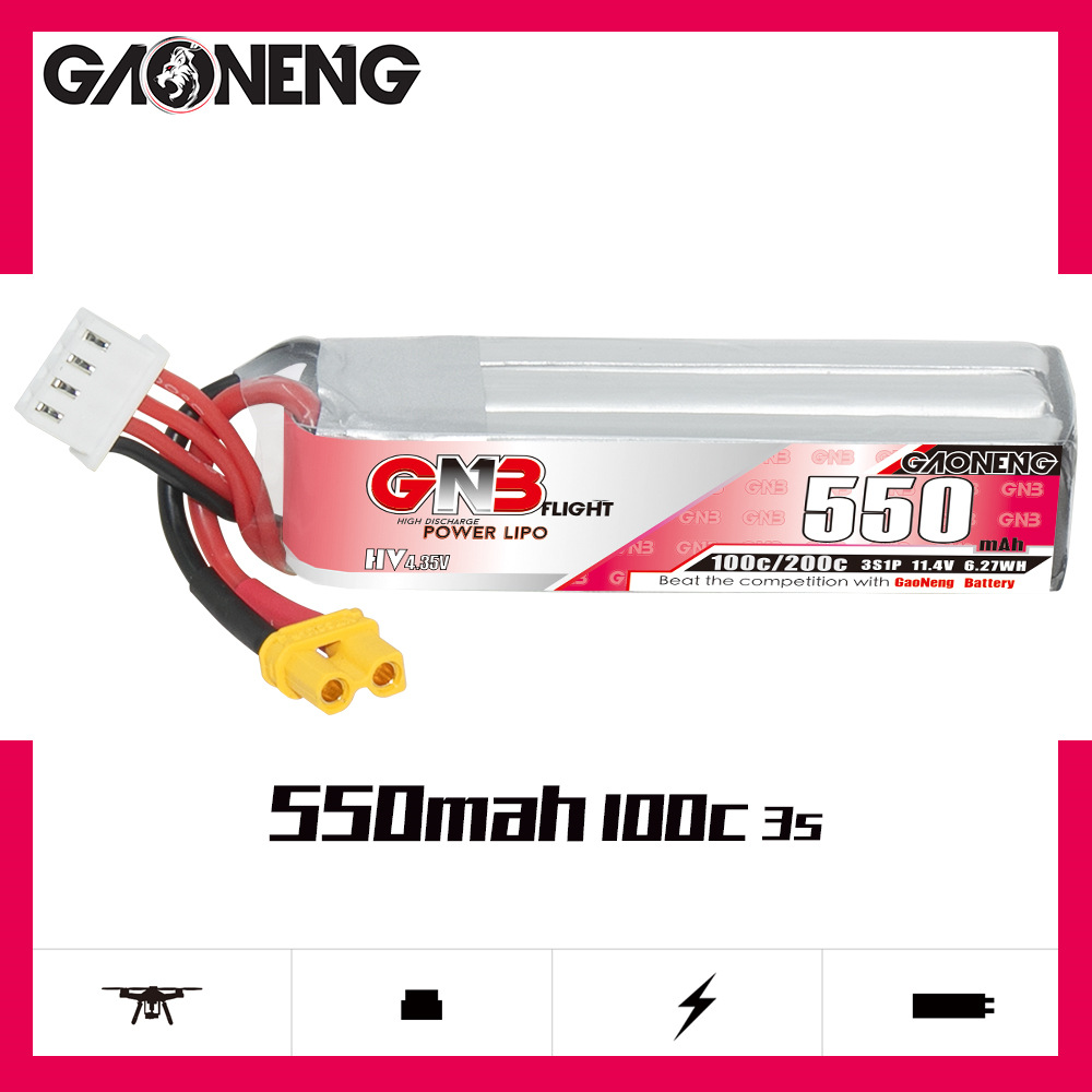 GNB HV 11.4V 550mAh 100C/200C  - đánh giá và giá Drone Rc Quadcopter Controller