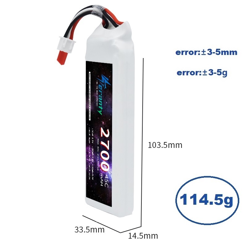 1/3PCS 2S 7.4V Lipo Battery 27 - đánh giá và giá Drone Rc Link