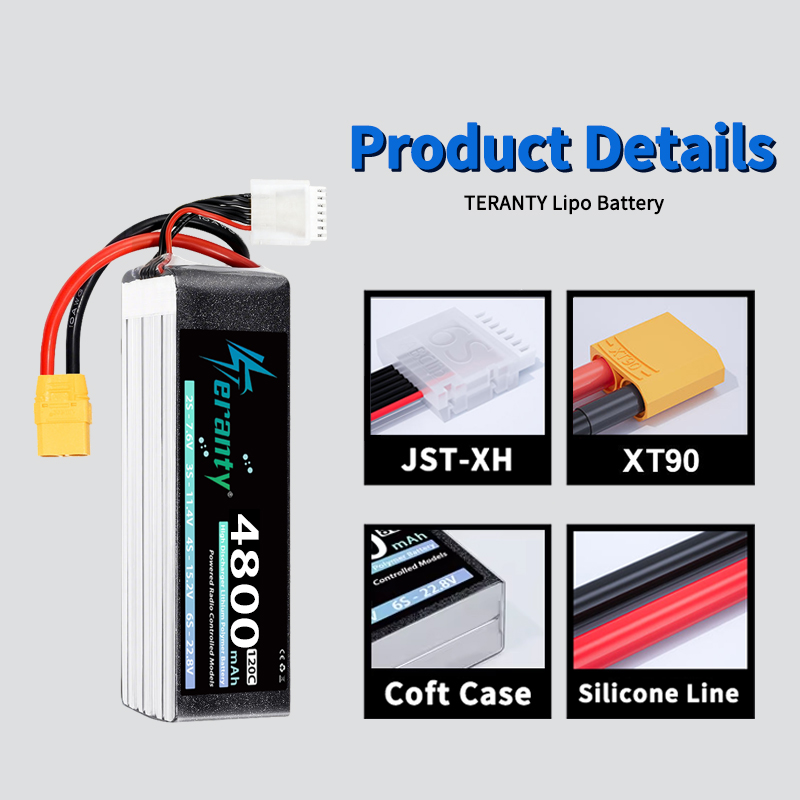 TERANTY 6S 4800mAh Lipo Batter - đánh giá và giá Drone Rc Link