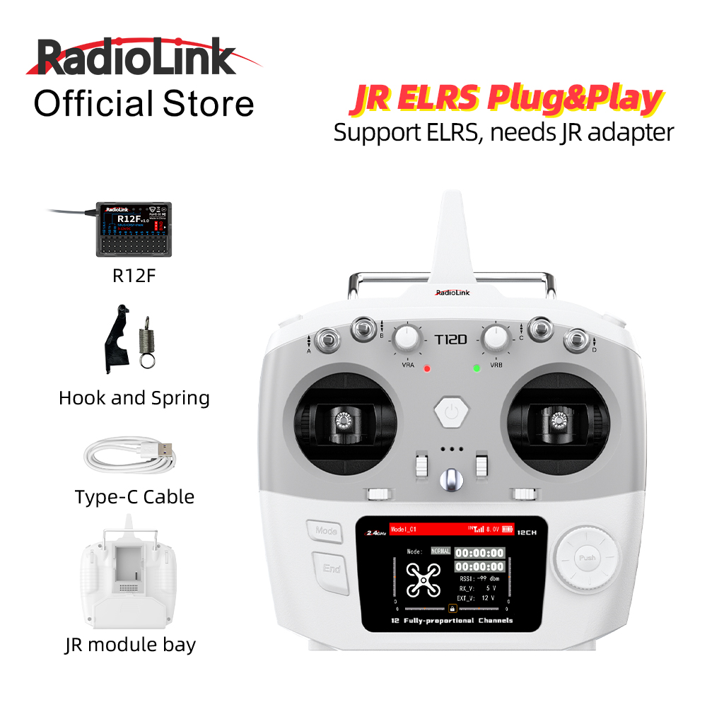 RadioLink T12D JR Module 12CH  - đánh giá và giá Drone And Car