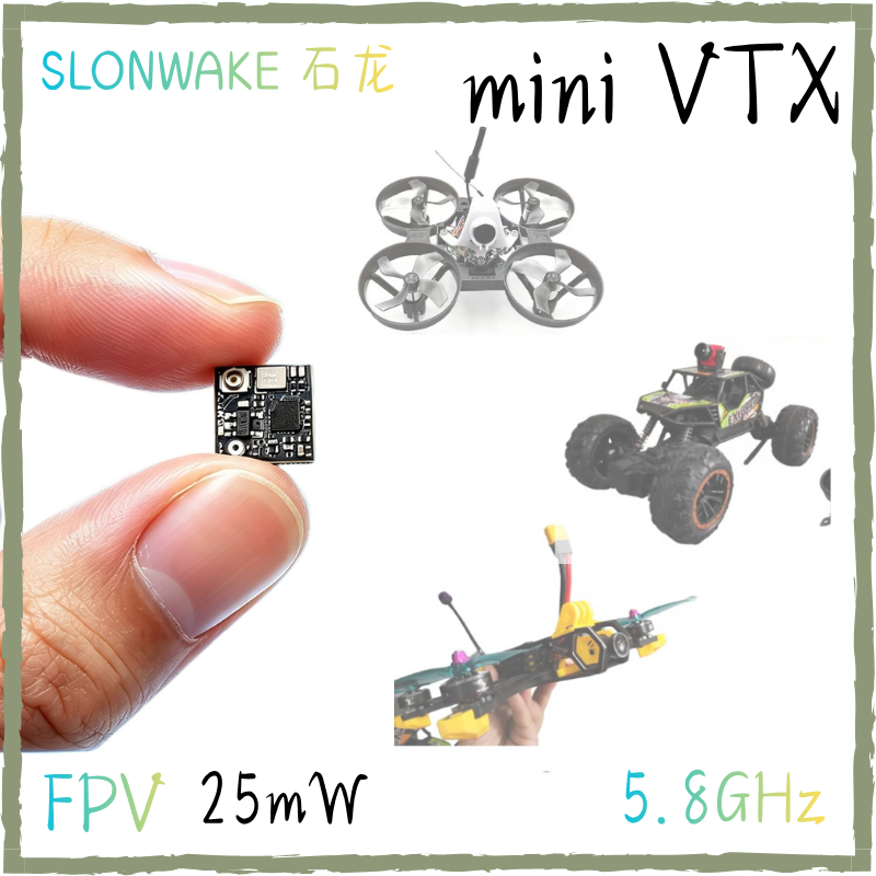 SLONWAKE 5.8G 25mW Tiny VTX 48 - đánh giá và giá Vtx Video Transmitter