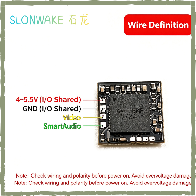 SLONWAKE 5.8G 25mW Tiny VTX 48 - đánh giá và giá Vtx Video Transmitter