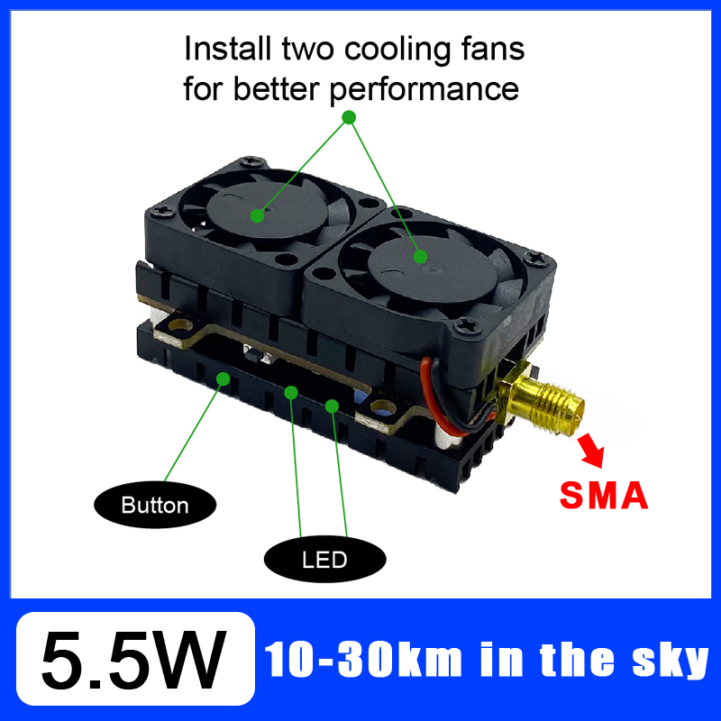 Long Range 5.8GHz 5.5W Video T - đánh giá và giá Vtx Video Transmitter