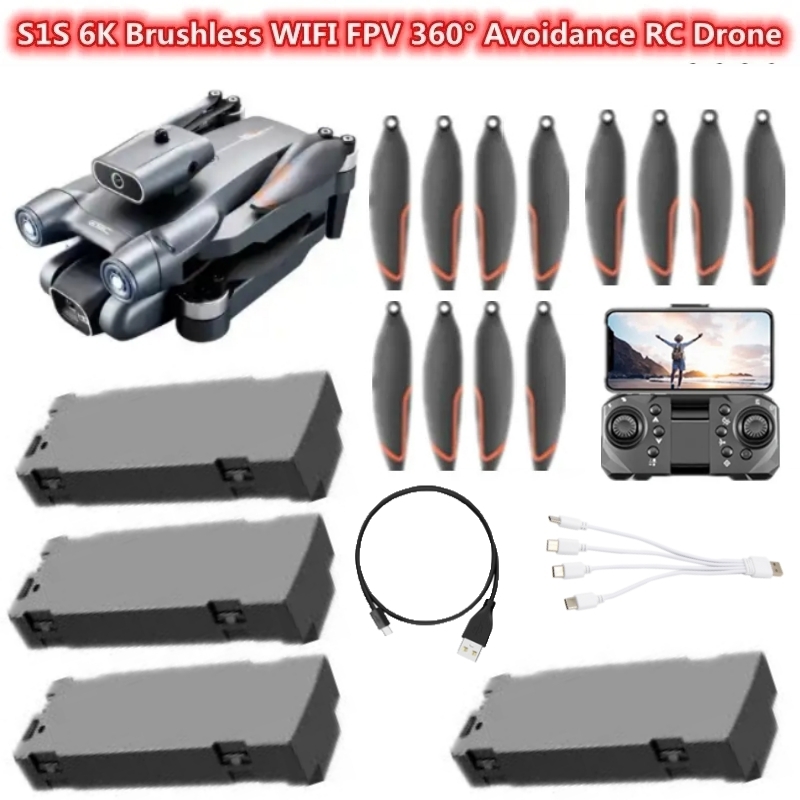 S1S 6K Brushless WIFI FPV 360° - đánh giá và giá Drone Rc S1S